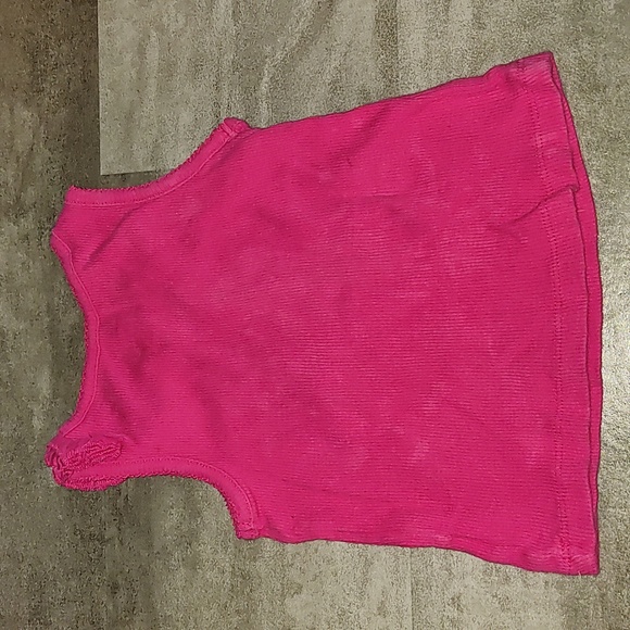 💖 Circo Baby Girl Ribbed Tank Top – Size 18M – Hot Pink with Bow Detail - Picture 2 of 3
